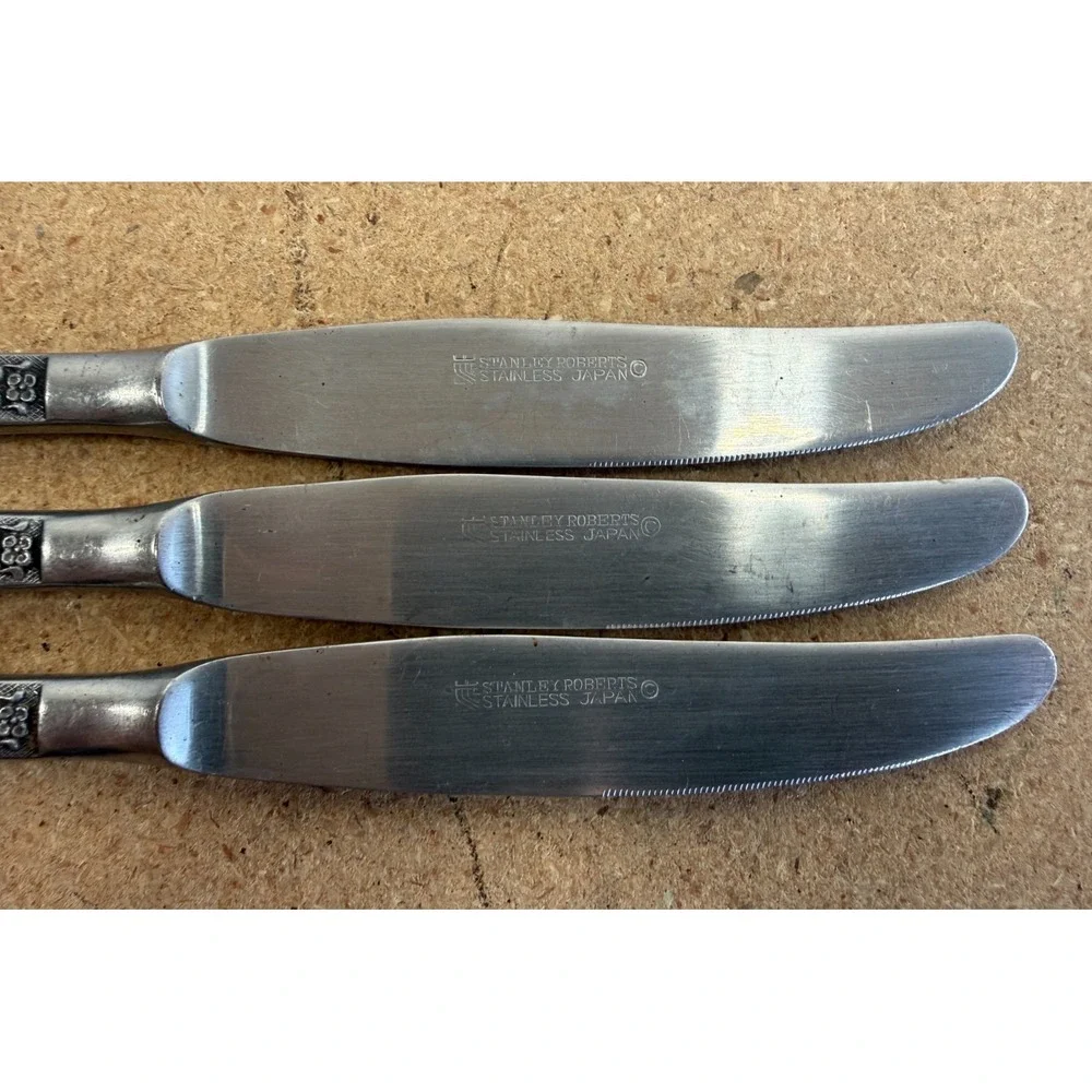 Stanley Roberts Danesmore Stainless Flatware Silverware MCM Japan 3 Piece Lot